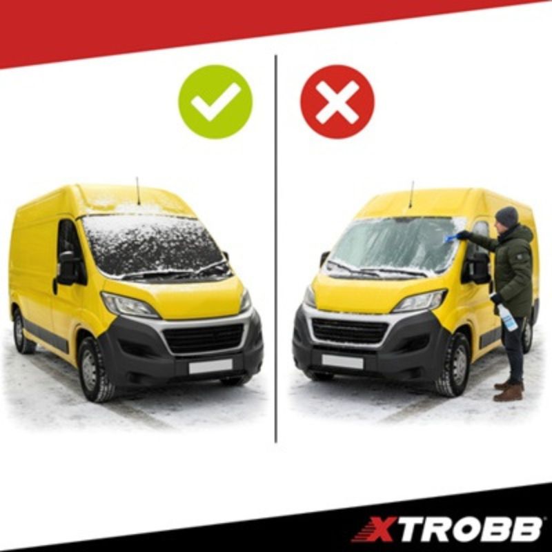 Покривало против замръзване за предно стъкло на ван, микробус, SUV, бус, XL - 200 x 100 см, XTROBB