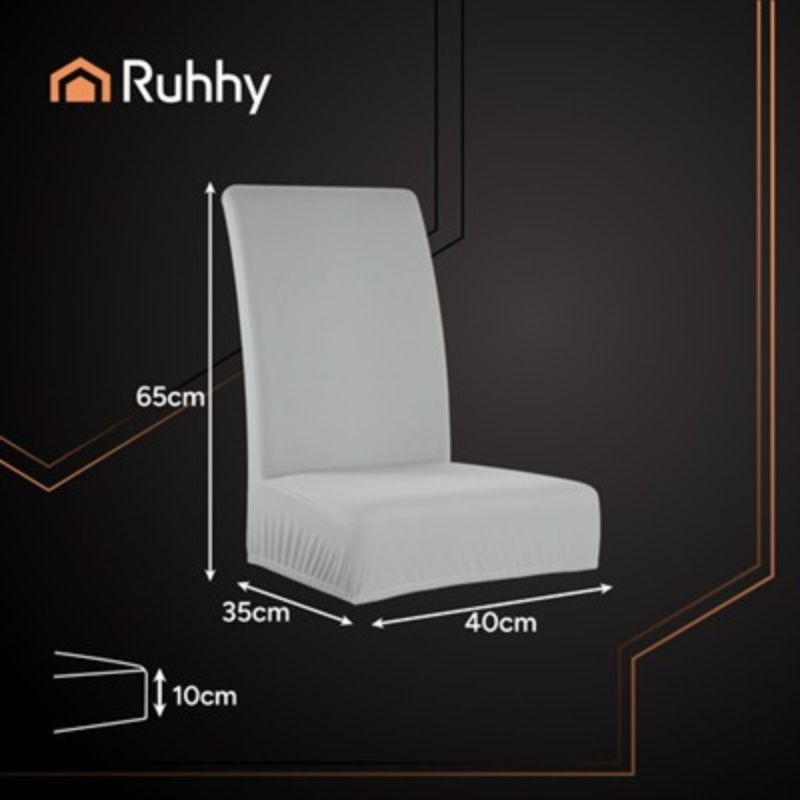 Калъф за стол Ruhhy, сив