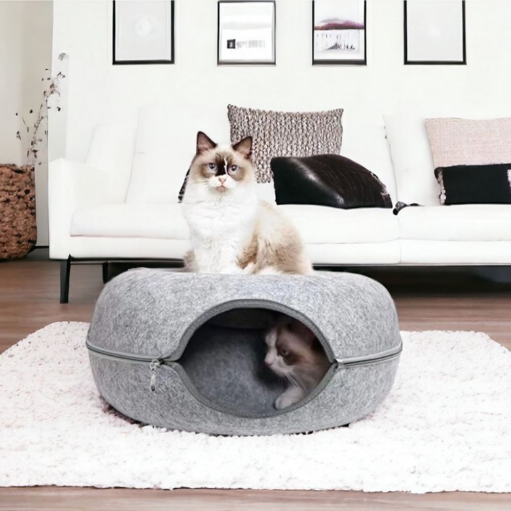 Легло за котки и малки домашни любимци, Тунел за игра, Диаметър 50 см