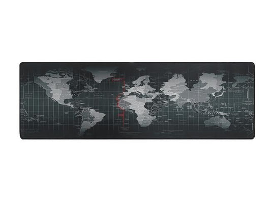 Подложка за мишка, Модел World, Карта на света, Обшити ръбове, 88x30см