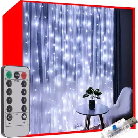 Светлинна завеса Galaxy - 300 LED, USB захранване, 2 цвята