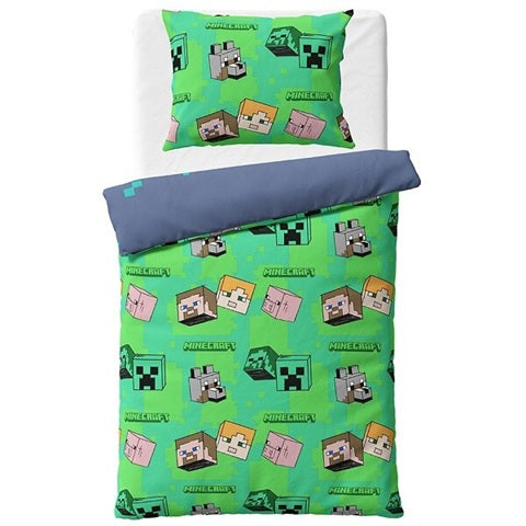 Спален комплект Minecraft, 100% памук, 2 части, 140x200 см