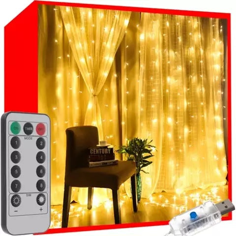 Светлинна завеса Galaxy - 300 LED, USB захранване, 2 цвята