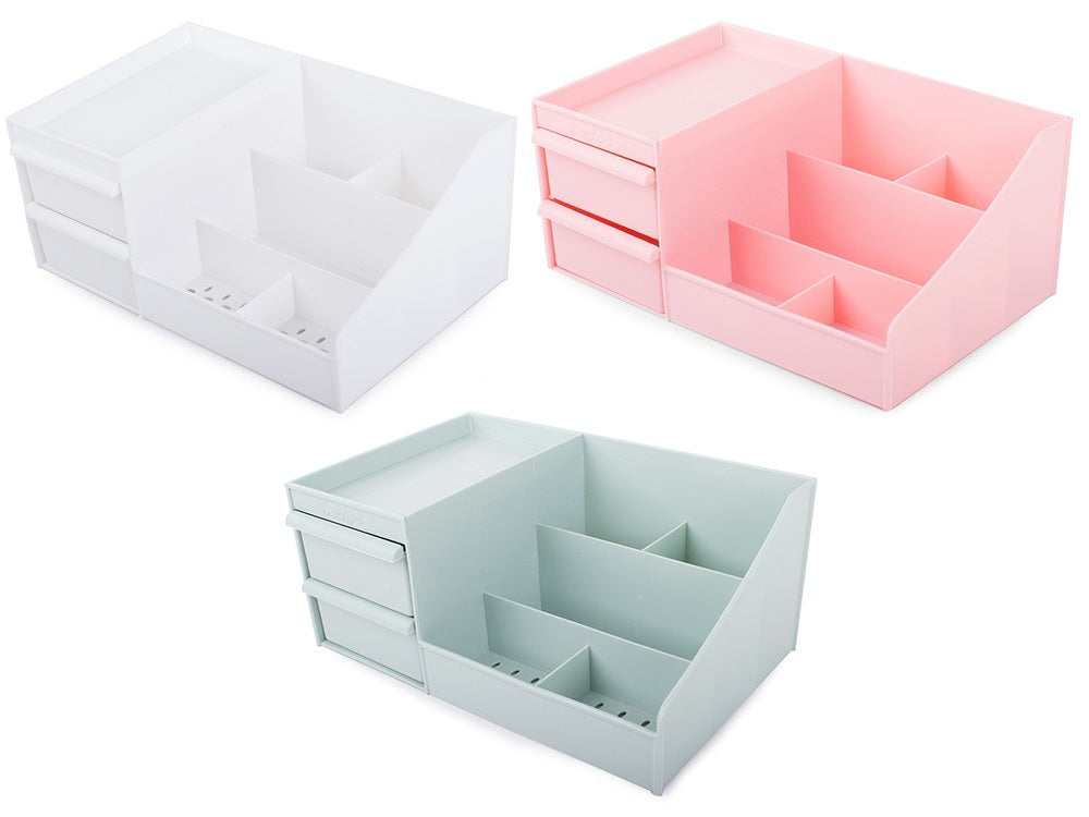 Органайзер за козметика, 9 отделения, 3 цвята