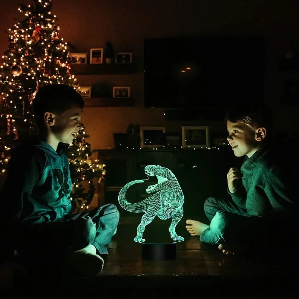 Холограмна 3D LED лампа - T-Rex