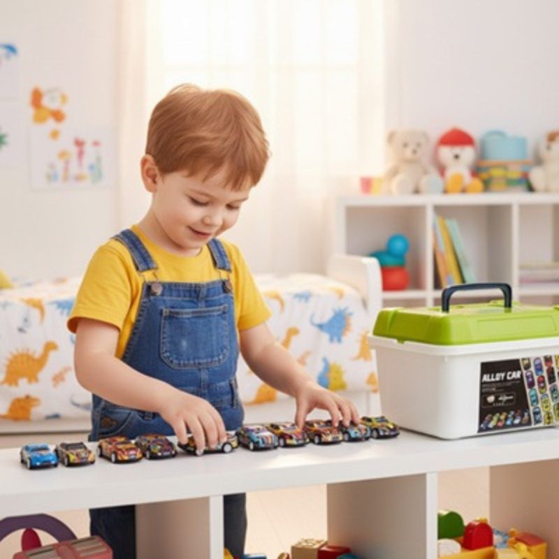 Комплект 50 бр състезателни колички, в кутия