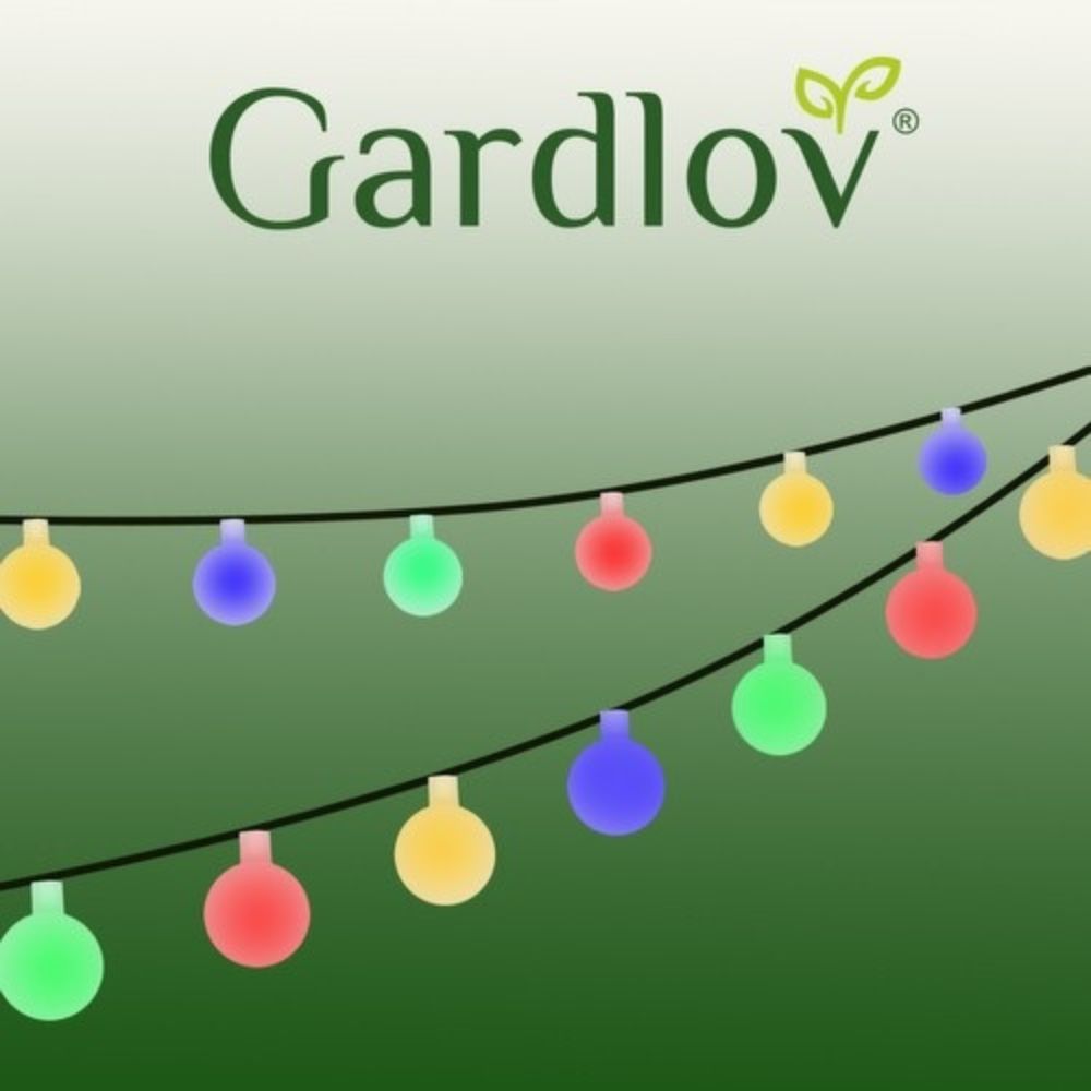 Декоративни соларни лампички Gardlov тип гирлянд, 7 метра, 8 режима на светене