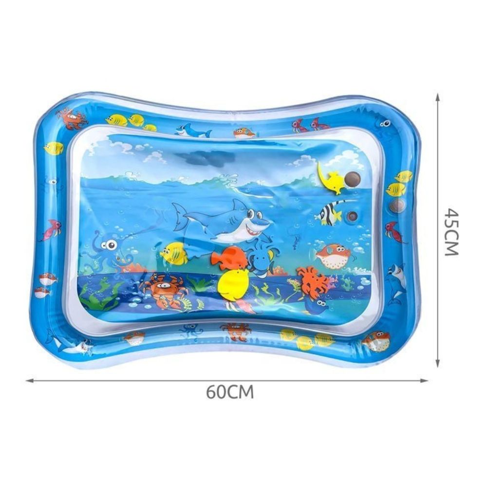 Надуваемо водно килимче за игра Kruzzel, 65х45 см, Синьо