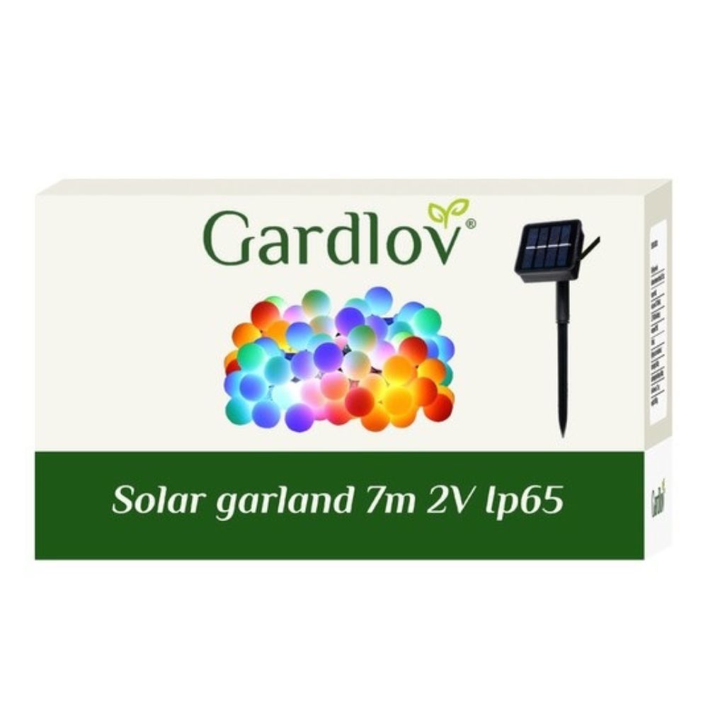 Декоративни соларни лампички Gardlov тип гирлянд, 7 метра, 8 режима на светене