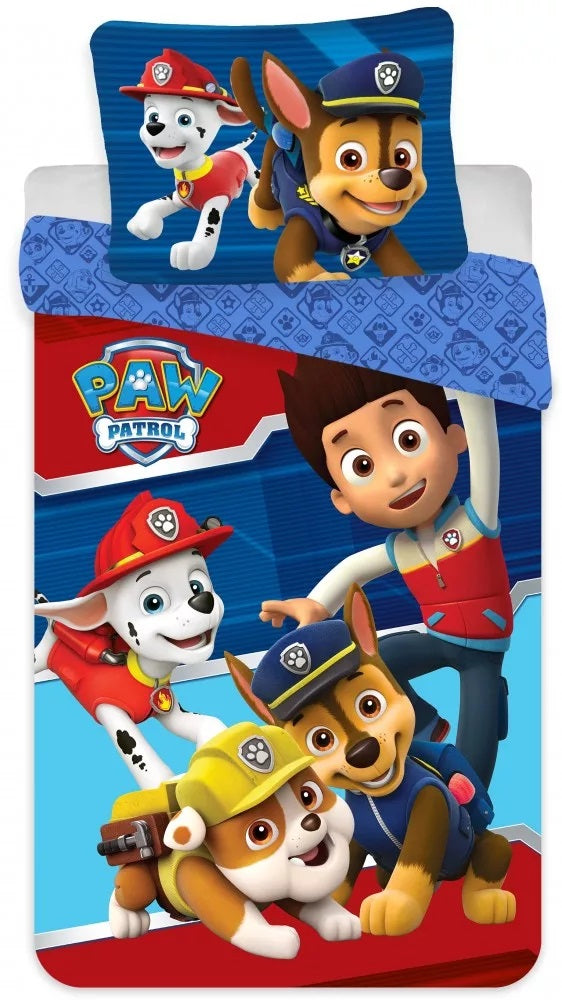 Детски спален комплект Paw Patrol, 2 части, 140х200 см, Микрофибър
