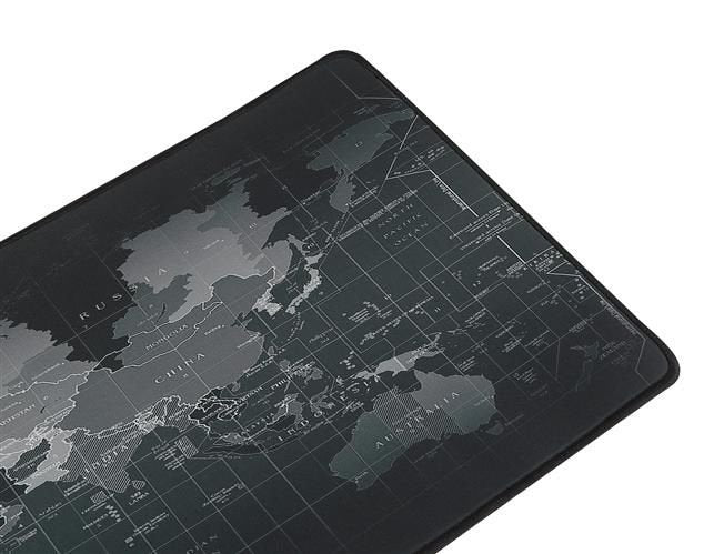 Подложка за мишка, Модел World Map, Карта на света, Обшити ръбове, 88x30см