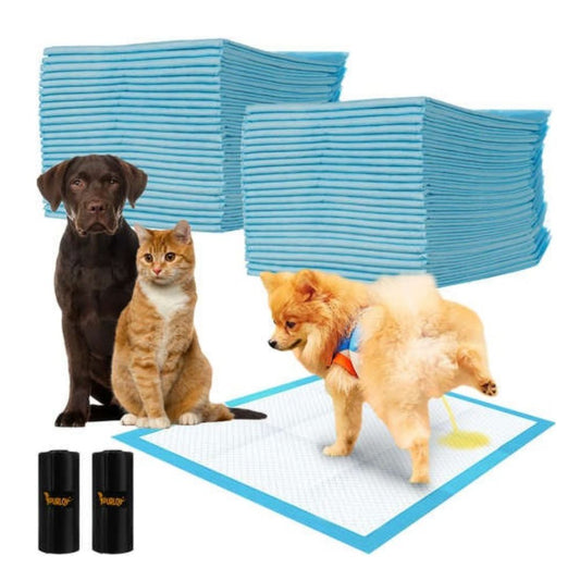 Еднократни хигиенни подложки за кучета 100 бр, размер 60х60 см