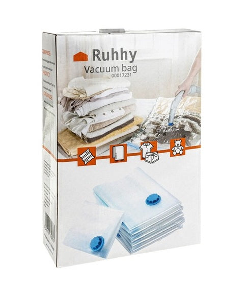 Комплект торби, пликове за вакуумиране на дрехи Ruhhy, Прозрачни