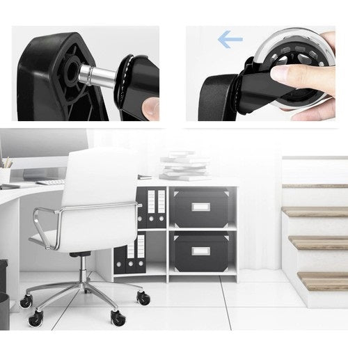 Комплект Гумени Колела за офис стол Malatec, 5 бр.