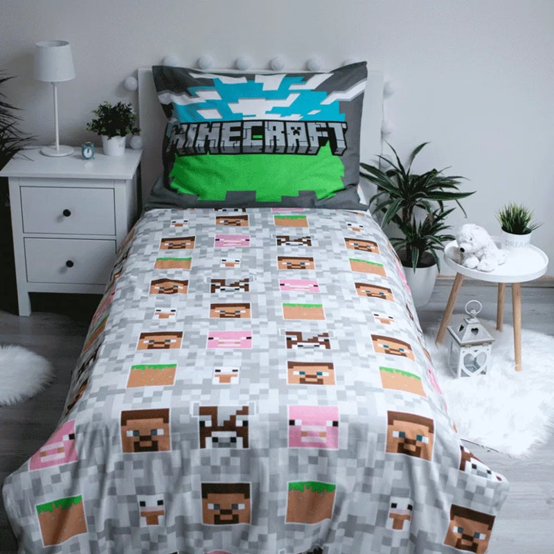 Спален комплект Minecraft, 100% памук, 2 части, 140x200 см
