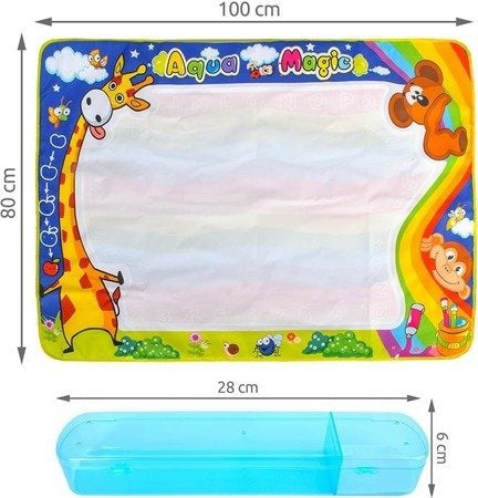 Детско килимче за рисуване Aqua Magic, 100х80 см, Многоцветно