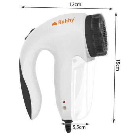 Уред за почистване на мъх и топчета от дрехи Ruhhy, 5 W, Бял