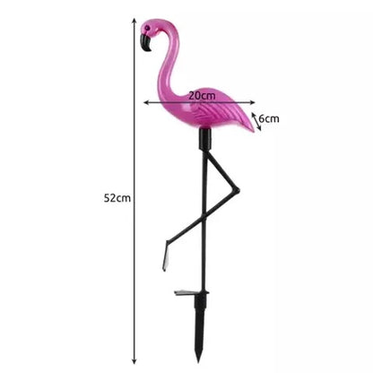 Соларна градинска лампа фламинго - Комплект от 3 бр фламинга