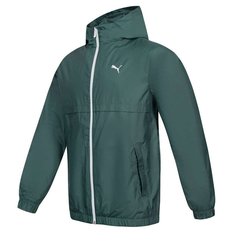 Мъжко яке PUMA Windbreaker, тъмно зелено