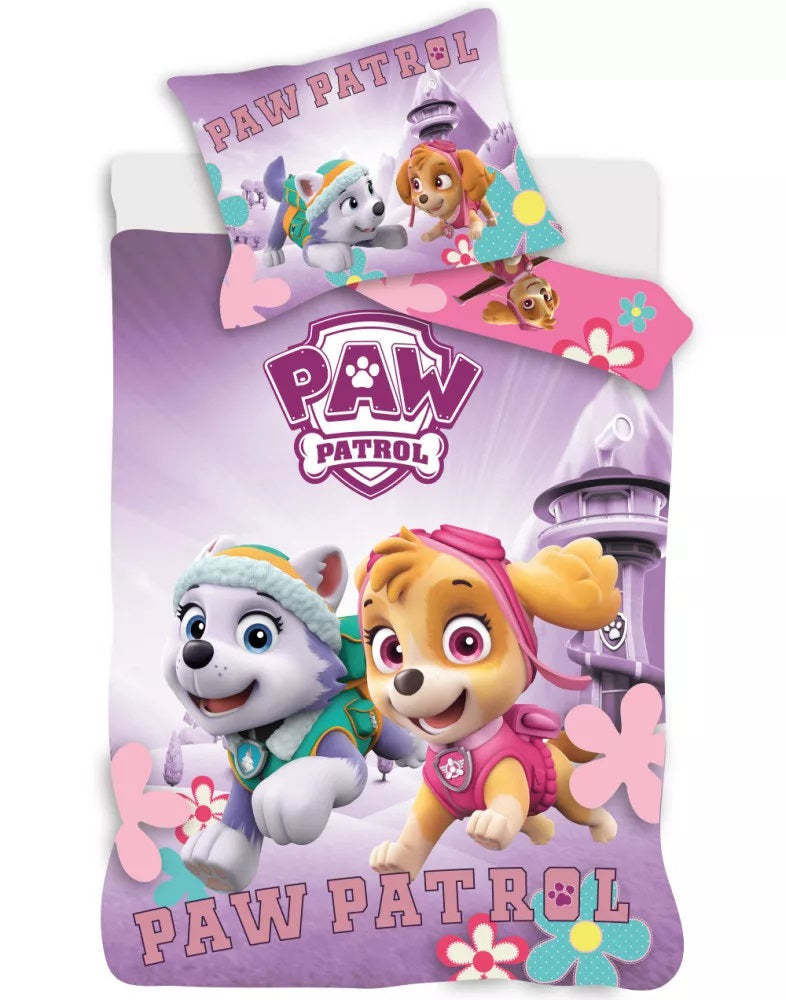 Детски спален комплект Paw Patrol, 2 части, 100% памук, 100х135 см