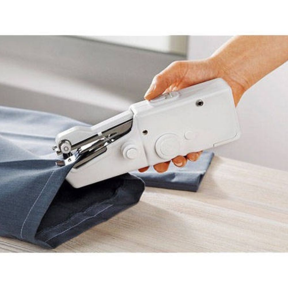 Мини ръчна шевна машина HandyStitch, Бяла