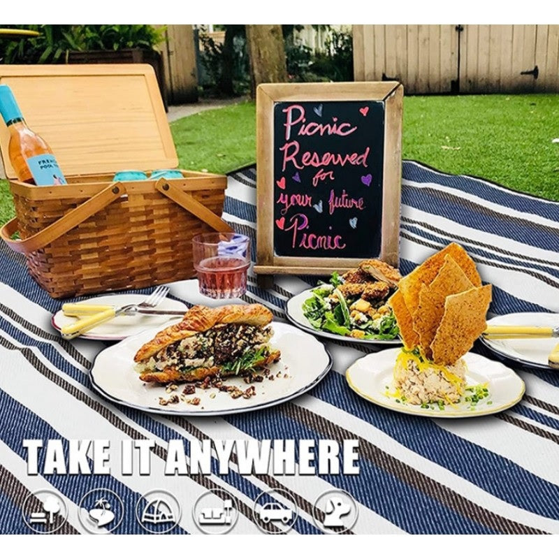 Постелка за плаж и пикник, 150х200 см, Многоцветна