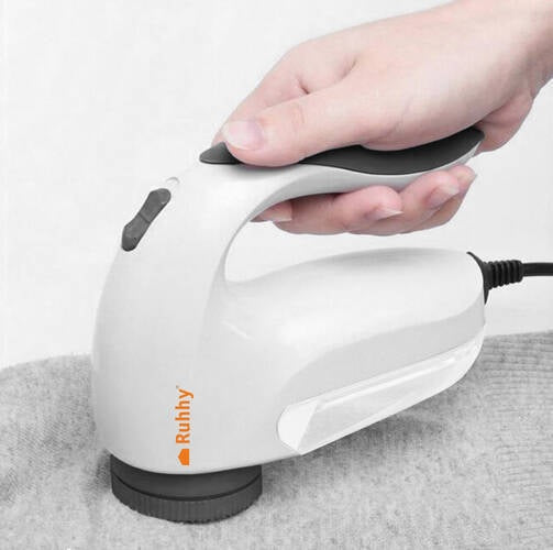 Уред за почистване на мъх и топчета от дрехи Ruhhy, 5 W, Бял