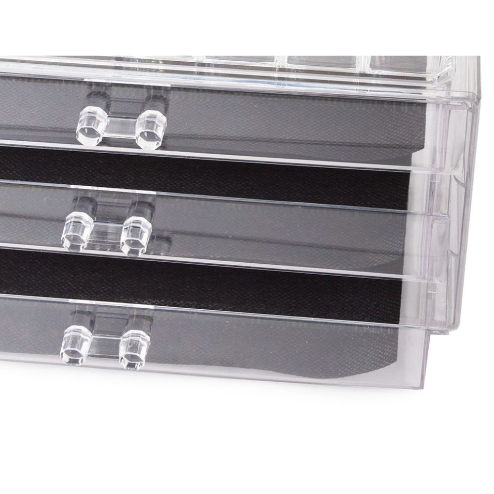 Органайзер от 2 части за козметика, бижута, часовници