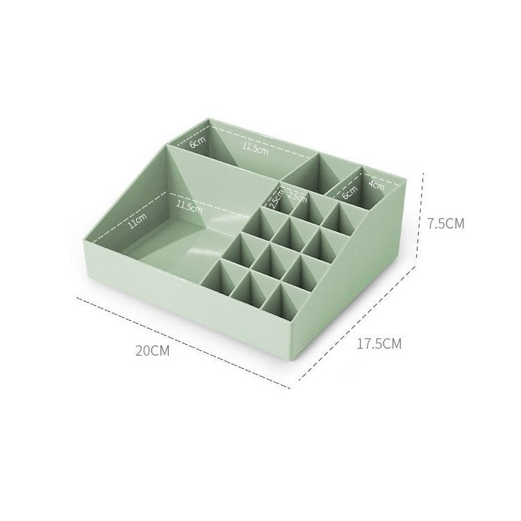 Органайзер за козметика, 20 х 17.5 х 7.5 см, Зелен