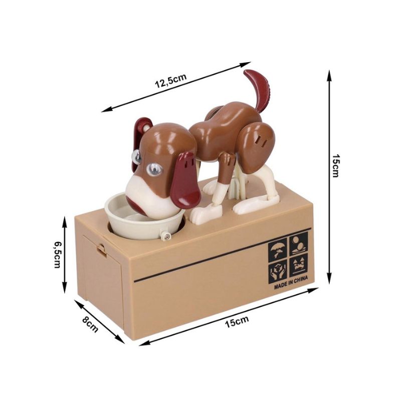 Детска касичка "Куче, яде монети"