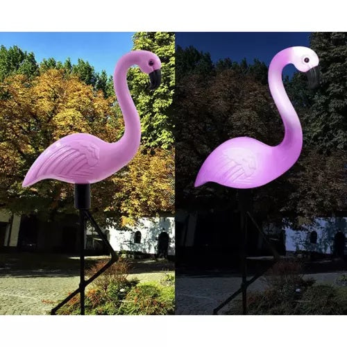 Соларна градинска лампа фламинго - Комплект от 3 бр фламинга