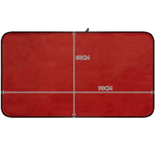 Голяма микрофибърна кърпа Xtrobb, 60x90см, Червено-черна