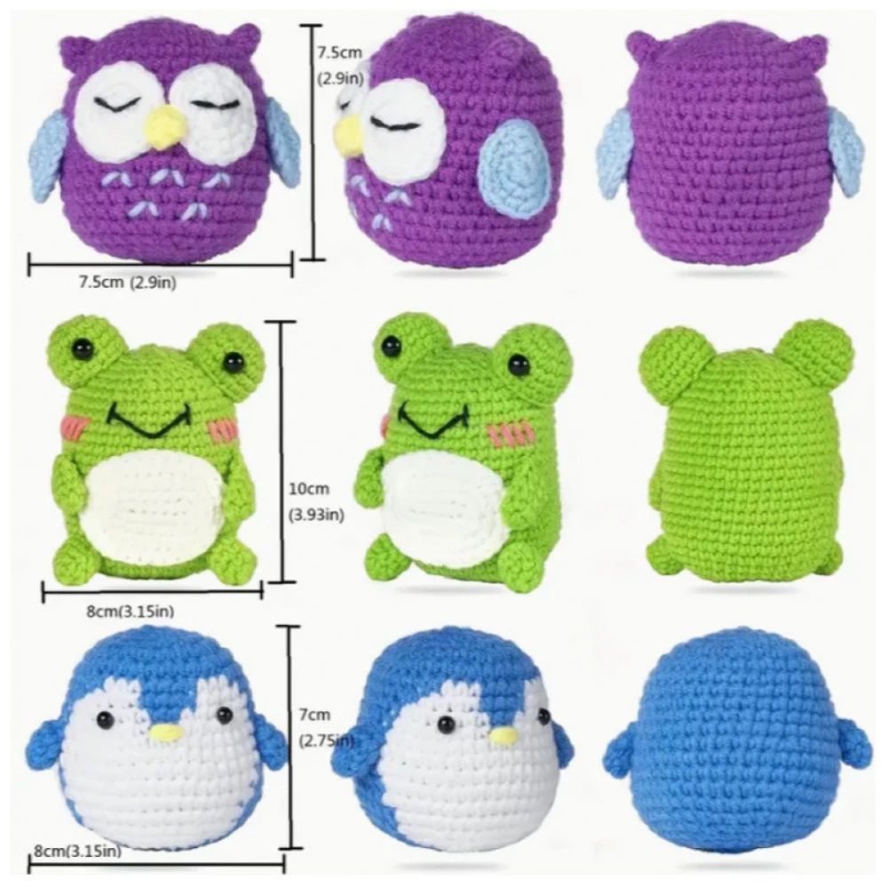 Творчески комплект за плетене на играчки на една кука, за начинаещи