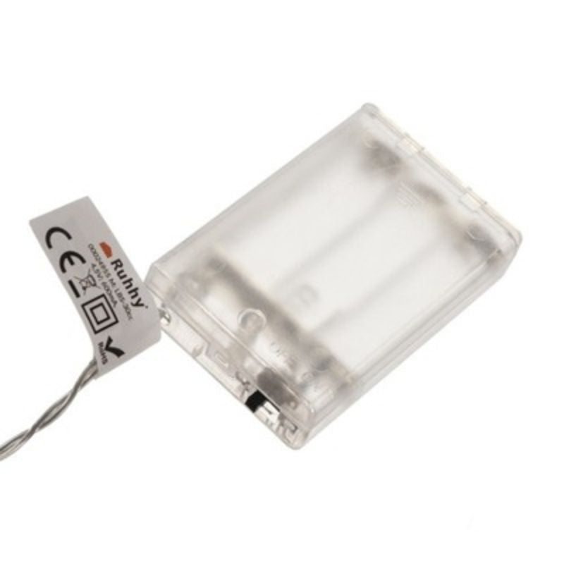 Коледна декорация с LED светещи еленчета, топло бяло, 10 броя