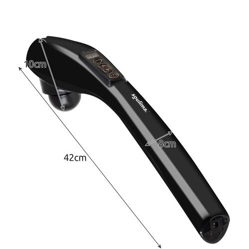 Безжичен антицелулитен масажор Soulima, 24 W, Черен