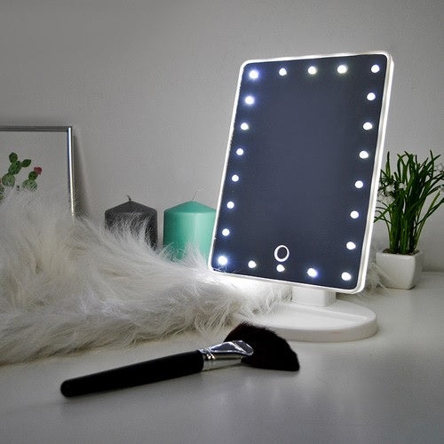 Козметично огледало Soulima с LED светлини, 10,5 инча