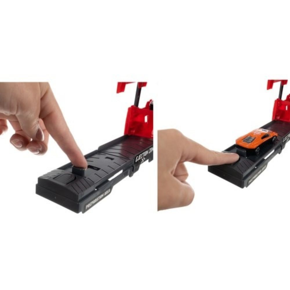 Играчка Камион Transporter с 6 колички, Червен