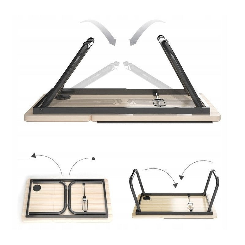 Сгъваема маса за лаптоп, таблет, Регулируема, 2 цвята