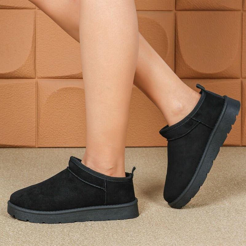 Дамски зимни боти до глезена, Черни