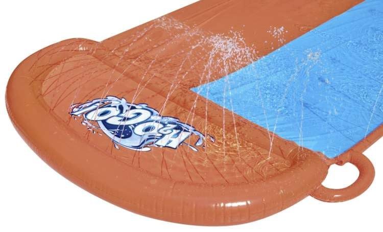 Двойна водна пързалка Bestway H2О-GО, 488 x 138 см, Оранжево-синя