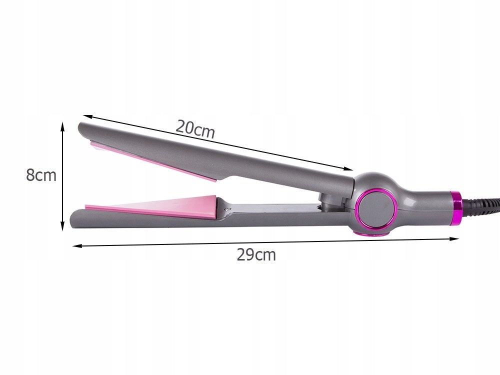 Керамична преса - маша за коса 2в1, 40 W, Сива