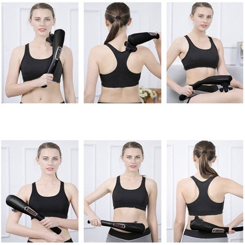 Безжичен антицелулитен масажор Soulima, 24 W, Черен