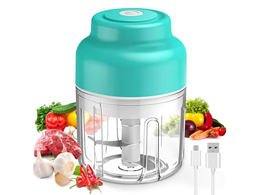 Мини електрически чопър, USB зареждане, 45 W, 250 мл