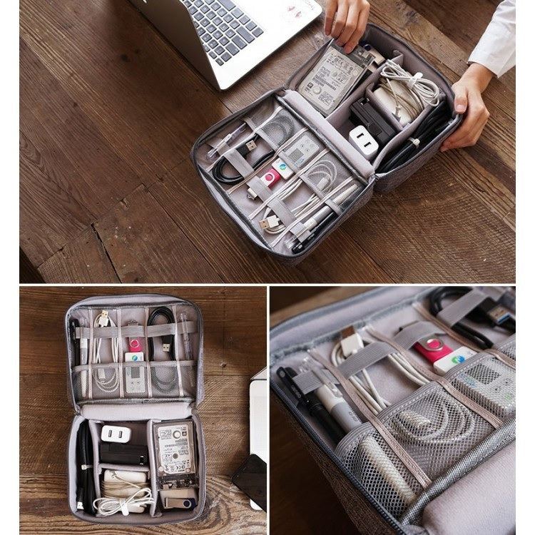 Органайзер за пътуване за Електроника, 24х18х10 см, Сив