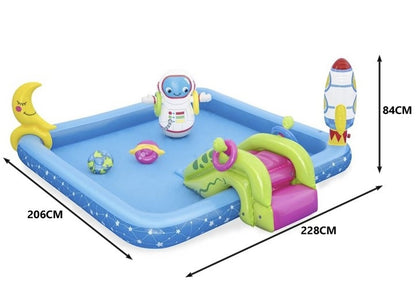 Детски басейн с пързалка "Галакси" - 239х206х86см Bestway