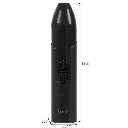 Електрическа пила за нокти за кучета Purlov, 2 приставки, Черна