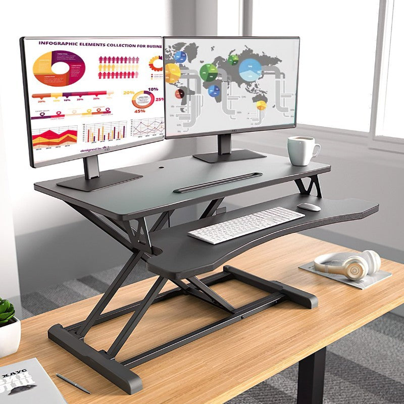Регулируемо бюро Stand Up Desk Riser SD-80S, 80х40см, Черен