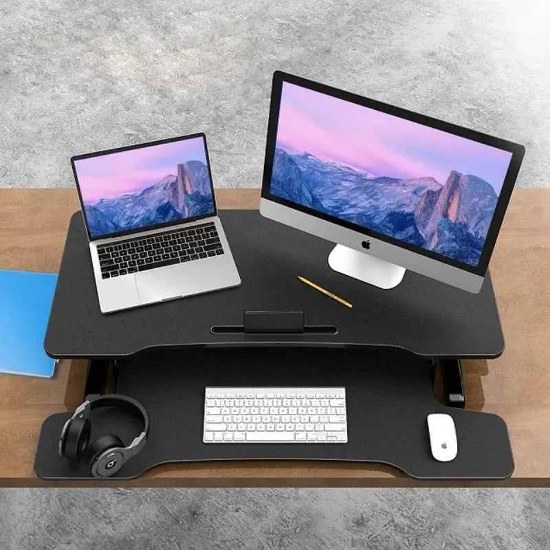 Регулируемо бюро Stand Up Desk Riser SD-80S, 80х40см, Черен
