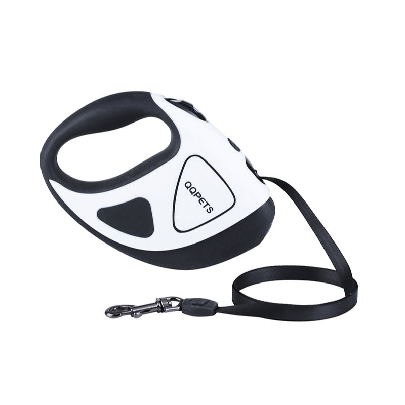 Автоматичен повод за кучета QQPETS, Бял, 2 размера