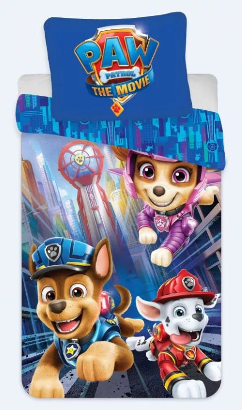 Детски спален комплект Paw Patrol, 100% памук, 2 части, 140x200 см